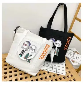 Bolsa de algodón reciclada Natural para compras, bolsa de lona de algodón personalizada con estampado de logotipo, <span class=keywords><strong>taska</strong></span>, bolso de mano, platena - Product Image 1