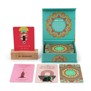 Thẻ Tự Chăm Sóc Thiền Định Thông Điệp Chánh Niệm Thiết Kế Kích Thước Tùy Chỉnh Thẻ Khẳng Định Tích Cực Với Hộp Cứng - Product Image 3