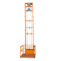 Petite plateforme élévatrice pour hôtels, élévateur de fret hydraulique électrique simple, grue d'entrepôt et d'usine, rail de guidage fixe