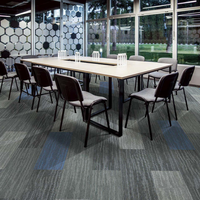 Tapis en mosaïque de carreaux mélangés noir, gris et blanc pour hôtel, fabriqué en Chine