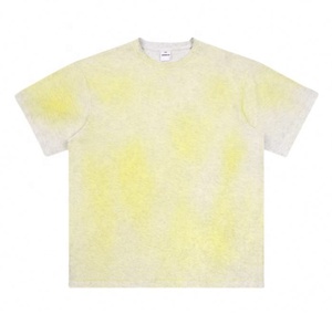 T-shirt vintage 100 % coton pur délavé au soleil à manches courtes, version tricotée avec logo personnalisable. - Product Image 3