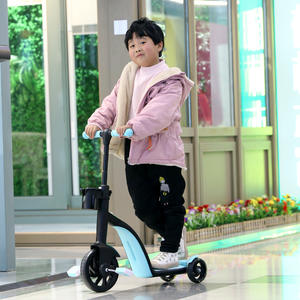 SCT81X China venta al por mayor plegable mini intermitente PU niños parpadeo ajustable flash ruedas niños <span class=keywords><strong>scooter</strong></span> niños equilibrio ligero <span class=keywords><strong>scooter</strong></span> - Product Image 6