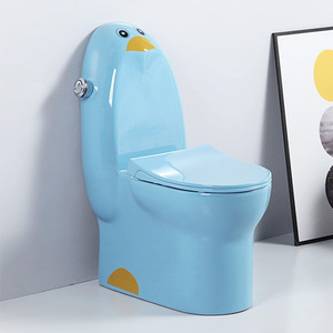 Inodoro colorido de cerámica para niños, artículos sanitarios, inodoro de una pieza - Product Image 2