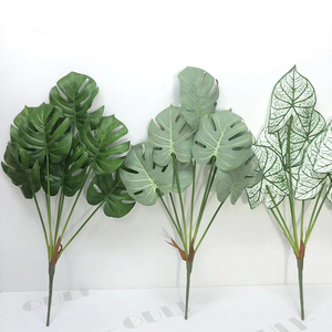 Caladium Bicolor ประดิษฐ์<span class=keywords><strong>สี</strong></span>เขียวสมจริง O-0706สำหรับตกแต่งบ้านสำนักงาน - Product Image 2