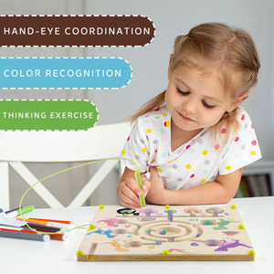 Tablero <span class=keywords><strong>de</strong></span> Rompecabezas <span class=keywords><strong>de</strong></span> Aprendizaje Montessori para <span class=keywords><strong>Contar</strong></span> y Combinar, Laberinto Magnético <span class=keywords><strong>de</strong></span> Colores y Números para Niños Pequeños, Juego <span class=keywords><strong>de</strong></span> Laberinto Magnético <span class=keywords><strong>de</strong></span> Dinosaurios <span class=keywords><strong>de</strong></span> Madera - Product Image 3
