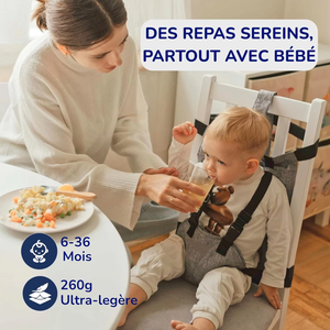 <span class=keywords><strong>Chaise</strong></span> de voyage pour bébé ultra-compacte et sécurisée, pliable, réglable, avec <span class=keywords><strong>harnais</strong></span>, <span class=keywords><strong>chaise</strong></span> haute, rehausseur pour repas, de 6 mois à 3 ans - Product Image 5