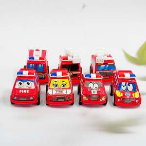 Camion de pompiers à rétrofriction 1737, voiture de pompier anti-chute et durable, mini voiture à rétrofriction, cadeau jouet pour enfants, vente en gros à 1 yuan - Product Image 5