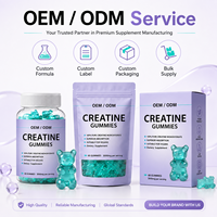 OEM Private Label Créatine Monohydrate Gummies 5000mg Par Portion Supplément Nutrition Sportive pour la Force et la Performance