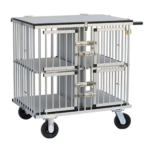 TYXD 4 cuccette in alluminio pieghevole Dog Show Trolley pieghevole gabbia per animali con ruote - Product Image 1