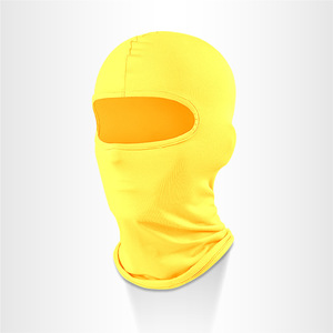Masker Wajah Berkualitas Tinggi Warna Solid Bernapas Grosir Logo Kustom Penutup Wajah Penuh Masker Ski <span class=keywords><strong>1</strong></span> Lubang Balaclava - Product Image 3