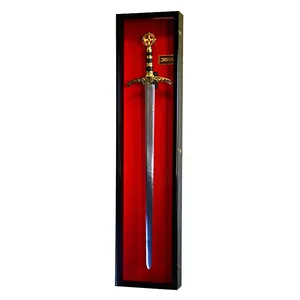 Оптовая продажа на заказ длинный меч самурая шкафа стены деревянный ящик для теней Витринного шкафа