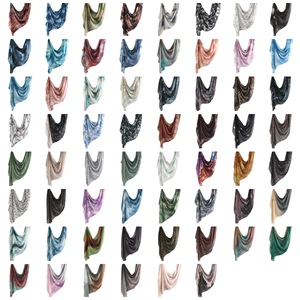 100 couleurs personnalisé cravate teinture imprimé Hijab tête écharpe Premium femmes musulmanes Ombre châle aquarelle marbre Hijabs - Product Image 5