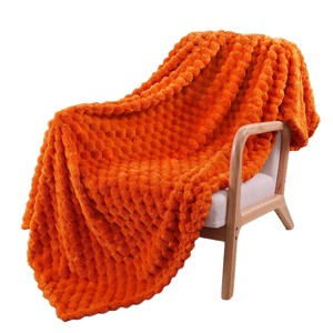 Couverture en polaire pour canapé ou lit, couverture décorative en jacquard à motif de coquille de tortue 3D, couverture en flanelle douce, légère et moelleuse - Product Image 1