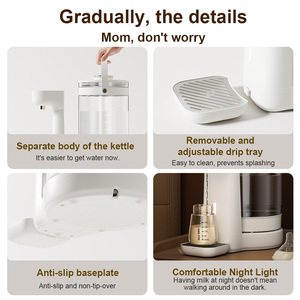 Distributeur automatique de lait infantile avec dosage d'eau réglable de 30 à 300 ml, 45-100 ° Contrôle de la température et réservoir d'eau de 3,2 L - Product Image 5