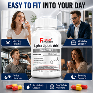 Cápsulas de Ácido Alfa Lipoico que Favorecen una Circulación Saludable y una Respuesta Nerviosa Saludable, Envejecimiento Saludable, 120 Cápsulas de Ácido Alfa Lipoico - Product Image 2
