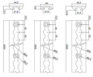 Легкая алюминиевая система крепления L-Track, рельсы в авиационном стиле для одинарной и двойной установки, аксессуары для грузовиков - Product Image 5