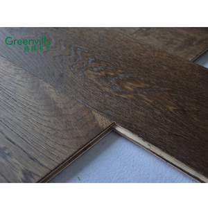 Rovere ingegnerizzato al 100% in vero legno di colore scuro, parquet in legno massello, pavimenti in legno naturale - Product Image 3