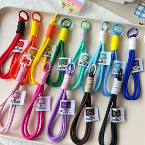 Outdoor Backpack Charm Rope Keychain Nylon Braided Men and Women Mountain Climbing Buckle Handmade Phone Rope Handbag Pendant