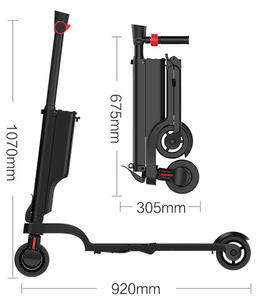 <span class=keywords><strong>Scooter</strong></span> Eléctrico Plegable X6 Personalizable con Batería de Litio Extraíble de 25 km/h, 250 W, 36 V, Disponible en Almacén Europeo - Product Image 3