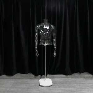 Mannequin masculin transparent en plastique, modè<span class=keywords><strong>le</strong></span> <span class=keywords><strong>3D</strong></span> pour présentation de vêtements, mannequin homme transparent - Product Image 3