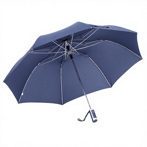 Customized Classic Advertising <b>Umbrella</b> Outdoor Business Use Two-fold Design Semi-Auto Open Promotional Printed Logo Pongee - Product Image 1