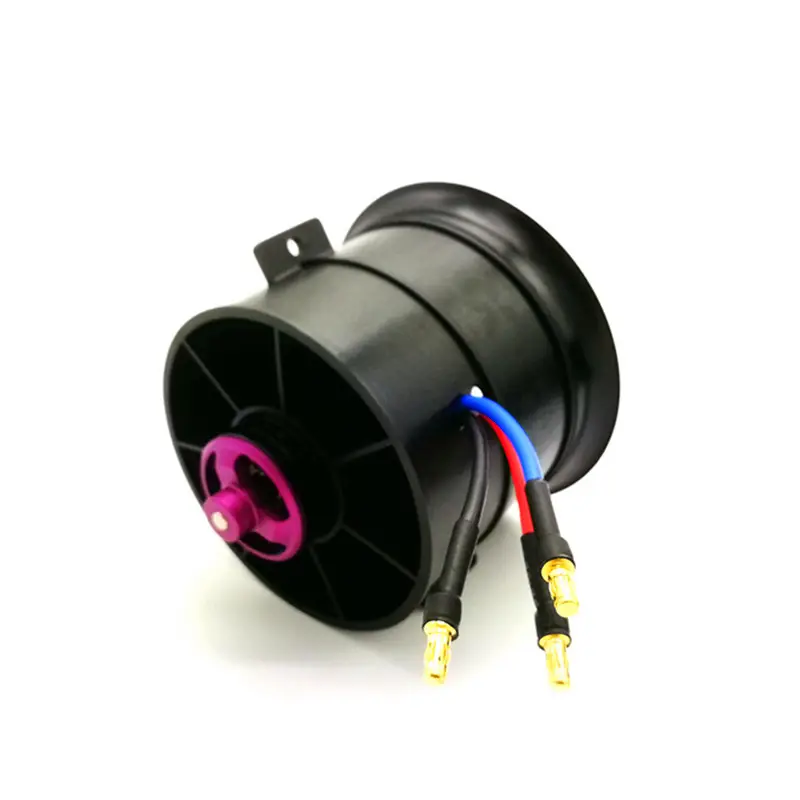 Güç eğlenceli EDF 70mm kanallı Fan 4S 3400KV fırçasız Motor 12 bıçakları pervane RC uçak uçak