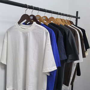 Camiseta Oversize para Hombre, 280 g/m², Algodón Peinado, Hombros Caídos, Cuello Redondo, Manga Corta, Lisa, Alta Calidad, Peso Pesado - Product Image 1
