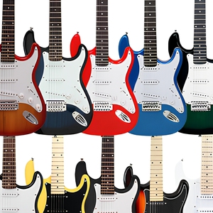 <span class=keywords><strong>Guitarra</strong></span> Eléctrica ST de 39 Pulgadas y 6 Cuerdas con Diapasón de Palisandro para Principiantes OEM/ODM - Product Image 3