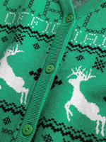 Le fabricant offre un cardigan de Noël à col en V pour hommes en tricot torsadé d'automne et d'hiver personnalisé