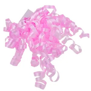 Cinta de Raso Rosa de Doble Cara para Regalo, Lazo Rizado, Color Sólido, Tejida, para Decoración de Cumpleaños, San Valentín y Navidad, Venta al Por Mayor - Product Image 1
