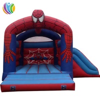 Château gonflable à thème de super-héros de qualité commerciale, château gonflable Spiderman, trampoline gonflable, trampoline rebondissant