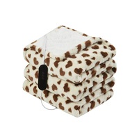 Plaid chauffant électrique portable magnétique réversible en flanelle polaire, très populaire
