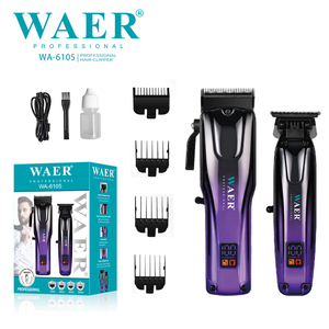WAER WA-6105 Cortadora de Pelo Eléctrica de Alta Calidad y Velocidad con Cuchilla de Cerámica y Titanio, Recortadora de Barba con Pantalla Digital - Product Image 1