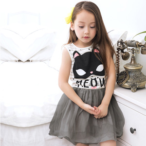 Tienda en Línea de Ropa Infantil China, Vestidos de Moda para Niñas, Vestido de Princesa con Tutú de Gato para Bebés - Product Image 2