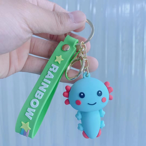 Tùy chỉnh cá nhân quảng cáo dễ thương 3D logo mềm cao su <span class=keywords><strong>PVC</strong></span> móc khóa - Product Image 3