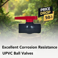 Vanne à boisseau sphérique UPVC YNTO manuelle OEM à installation rapide, 3/4"-2", noire, haute température, garantie 1 an, pour la récupération d'eau de toiture - Vente en gros usine