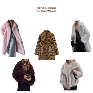 Shopify Fulfillment Agent Dropshipping abrigo de piel mujeres almacén orden entrega abastecimiento abrigo de piel sintética Dropshipping servicios - Product Image 1