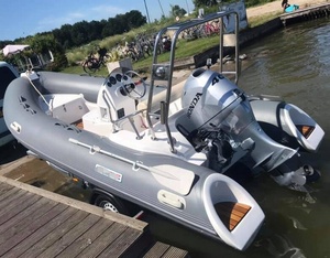 Yacht côtelé de luxe à coque rigide de 430cm, canot pneumatique en fibre de verre avec certificat CE, <span class=keywords><strong>prix</strong></span> d'usine - Product Image 5