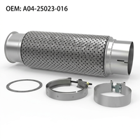 Tuyau flexible d'échappement en acier inoxydable robuste OE A04-25023-016 Neuf pour réparation moteur Columbia 112/120 2007-2010