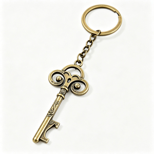 Porte-clés personnalisés en alliage antique avec logo, en forme <span class=keywords><strong>de</strong></span> clé, pour décoration <span class=keywords><strong>de</strong></span> mariage vintage, cadeaux <span class=keywords><strong>de</strong></span> fête, artisanat DIY, ouvre-bouteille, breloques décoratives - Product Image 1