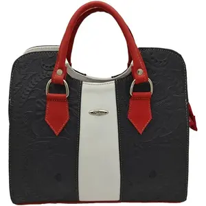 Bolso Tote de Cuero Vacuno Multicolor Fana Thaliss con Estampado Animal y Decoración de Perlas para Uso Diario de Niñas - Product Image 1