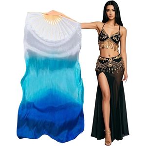 Abbigliamento da donna Premium 1 pezzo fatto a mano in vera seta lungo ventre danza del ventre - Product Image 1
