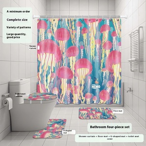 Finding <span class=keywords><strong>Nemo</strong></span> ชุดม่านอาบน้ำสี่ชิ้นปรับแต่งได้, ชุดม่านห้องน้ำวัสดุข้ามพรมแดนสำหรับใช้ในบ้าน - Product Image 2