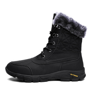 Botas de <span class=keywords><strong>Nieve</strong></span> Térmicas de Lona hasta <span class=keywords><strong>la</strong></span> Rodilla para Hombre, Forradas de Felpa, Impermeables, para Clima Frío Extremo <span class=keywords><strong>en</strong></span> <span class=keywords><strong>la</strong></span> Montaña - Product Image 3