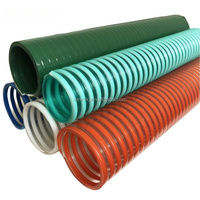 Selang Hisap Air PVC Spiral Bertulang Fleksibel Tahan Tekanan Tinggi Tahan UV Ringan untuk Irigasi 100m