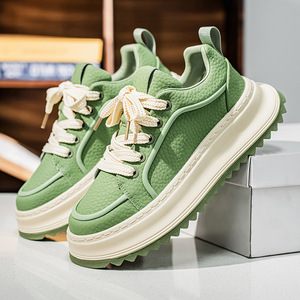 Autumn New Style Men's <b>Shoe</b> Heighten Chunky Sneakers Korean Style Wear-resisting Outdoors Casual Sports <b>Shoes</b> Student Sneakers - Product Image 5
