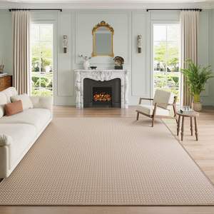 Alfombra Rectangular para 77 Familias, Diseño Geométrico, Tejida a Máquina, Antideslizante, para Dormitorio, Sala de Estar - Product Image 1