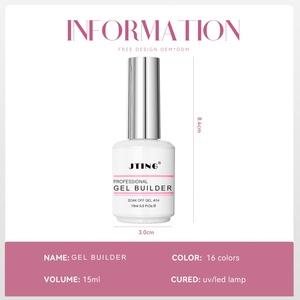JTING Gel Constructor de Uñas Autonivelante en Botella, 16 Colores, Gel Líquido Tipo Jelly, Extensión de Uñas, Esmalte de Uñas, OEM, ODM, Personalizado - Product Image 2