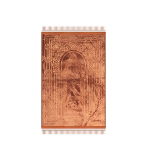 YASEEN Wholesale Joint Support Prayer <b>Mat</b> Cushioned Prayer Rug with Memory Foam Flannel Embossed Polyester - Product Image 1