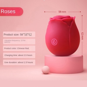 Vibrador de Punto G de Silicona con Forma de Rosa, con Succión y Silencioso, para Masaje Femenino y Masturbación, Juguetes para Adultos - Product Image 3